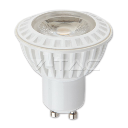 LED spuldze  - LED Spotlight - 6W GU10 White Plastic Premium Warm White 110°